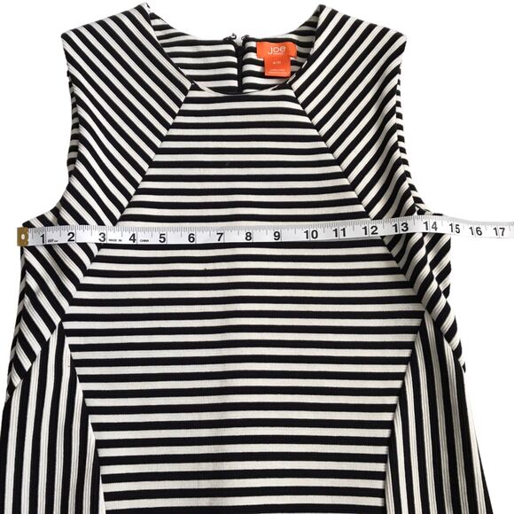 Joe Fresh Dress Size SP Black White Multi Striped Sleeveless Pencil Sheath - Picture 11 of 13